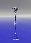 Sparkling 14 K White Gold Plate 6.35 Ct VVs1  Lab Simulated Diamond Ring