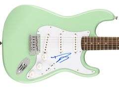 Dave Grohl Nirvana Foo Fighters Signed Surfer Green Fender Stratocaster Guitar ACOA