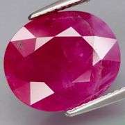 Stunning 5.07ct violet red REAL Mozambique Ruby