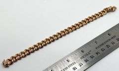 Very fine Cuban rose gold 14k with diamonds, size 7
