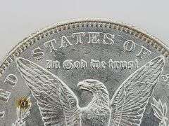 1887 Morgan Silver Dollar, Die Crack/DDO/Tone Marks