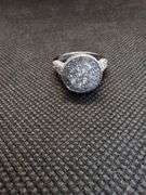 ENCHANTING 14K WHITE GOLD CLUSTER RING