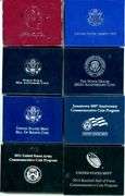 8 Different US Commemorative Coins in Box w/CoA