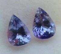High fire 1.44ct set of pear cut Tanzanite!!!