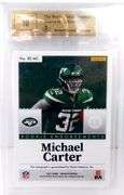 Michael Carter Rookie Endorsement Football Card, Graded