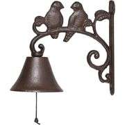 Rustic Cast Iron Bird Door Bell