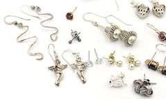 Group lot of Vintage 925 sterling silver earrings