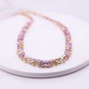Astonishing 42.04 cts. Multi-Color Sapphire Necklace