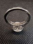 ENCHANTING 14K WHITE GOLD CLUSTER RING