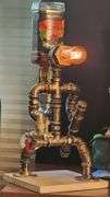 Handcrafted Steampunk Robot Liquor Dispenser