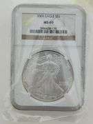 2005 $1 American Silver Eagle NGC MS 69
