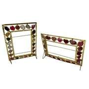 Gold Tone Metal Quartz Frames – Handcrafted Set of Two