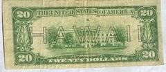 $20 Hawaii Emergency Issue 1934 A Silver Certificate.