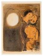Rare Marc Chagall Lithograph Signed In Pencil 1952