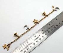 14K Gold Vintage Charm Bracelet