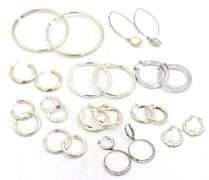Group lot of Vintage 925 sterling silver earrings