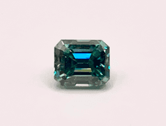 Impressive 4.37 Ct Vivid Green/Blue Moissanite
