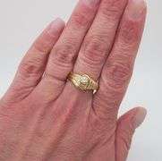 Modern Bezel Set Diamond Ring
