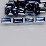 Heated only! Heavy 4.34ct deep blue sapphire set