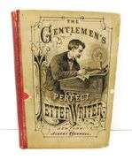 1877 The Gentleman's Perfect Letter Writer Antique Book