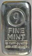 10 Troy Ounce .999 Fine Silver Bar 9 Fine Mint. New In Box