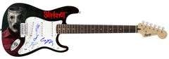 Slipknot Autographed Signed 1/1 Fender Graphics Guitar Exact Video Proof ACOA