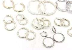Group lot of Vintage 925 sterling silver earrings