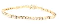 14kt Yellow gold 0.75ctw diamond tennis bracelet