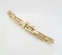 Yellow Gold Diamond Link Bracelet