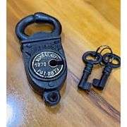 Iron Crab Padlock with Skeleton Keys