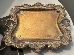 Old Gold Ring Dish Jewelry Tray