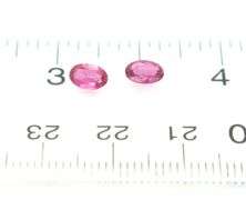 Premium .96ct natural pink set of Sapphires