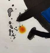 Rare Joan Miro Etching and Aquatint Signed in Pencil