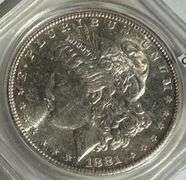 1881 S Choice BU Morgan Dollar.