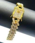 Impressive 40.5 Gram 14Kt Yellow Gold Plated Miami Link Bracelet