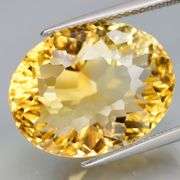 Amazing 17.82ct high fire concave cut pure Citrine