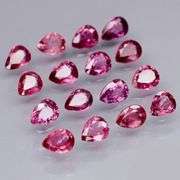Collectors 3.43ct violet red Ruby set -Untreated!!!