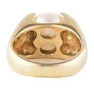 Nabco 11.0MM Pearl Solitaire Ring in 14K yellow gold.