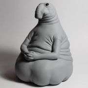 Handmade Homunculus Loxodontus Gypsum Moneybox