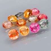 Simply brilliant 3.91ct set of fancy Sapphires