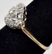Beautiful 14K Yellow and White Gold Diamond Ring