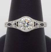 Designer Sylvie Diamond & Blue Sapphire Ring