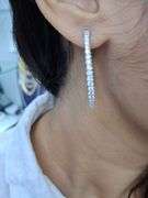 INSIDE OUT 14K WHITE GOLD HOOP EARRINGS