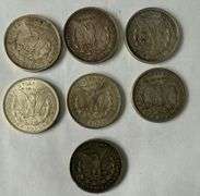 7 1921 Morgan Dollars