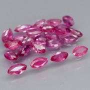 Amazing 4.21ct marquise cut Ruby set