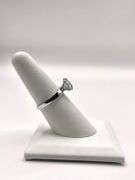 Dazzling 3.1 Ct White Ice Blue Lab Simulated Diamond Ring