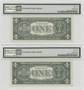 2 Superb Gem CU 1957B $1 Silver Certificate STARS PMG-66 EPQ