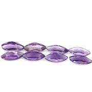 Stunning 15.93ct matched trillion cut real Brazilian Amethyst set