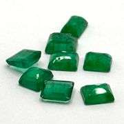 Premium Zambian material!! 8.80ct Emerald set!!!