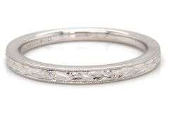 New Gabriel & Co. Filigree Engraved Band Ring in 14K